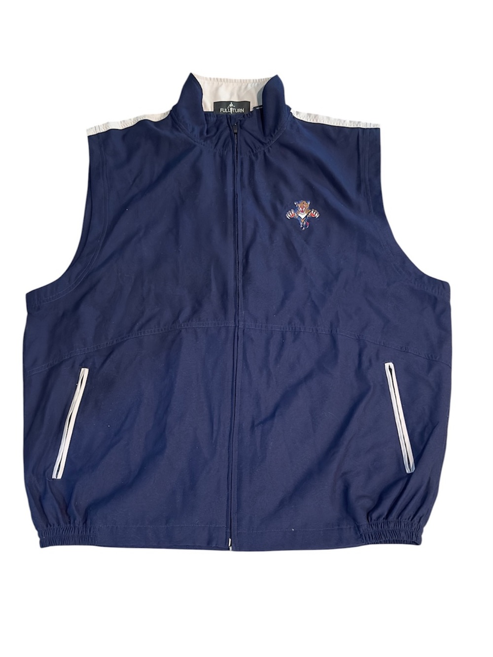Florida Panthers Navy Sleeveless Zip-Front Men's Vest